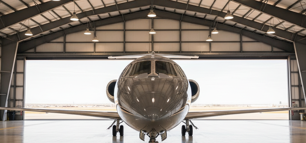 Aviation manager reviewing the fixed annual expenses of owning a private jet
